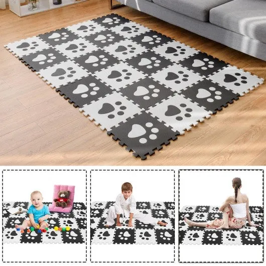 24 Pieces Baby Kids Carpet Puzzle Exercise Mat