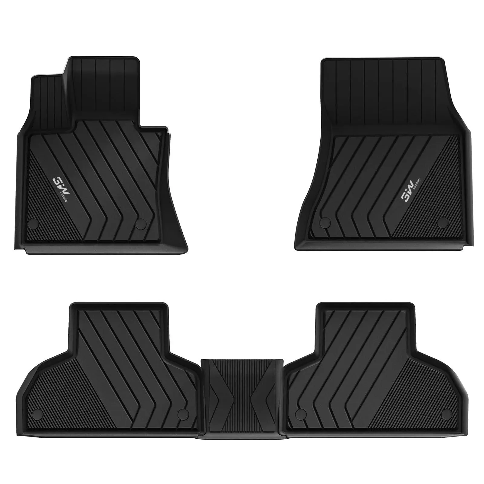 3W BMW X5 2014-2018 Custom Floor Mats / Trunk Mat TPE Material & All-Weather Protection