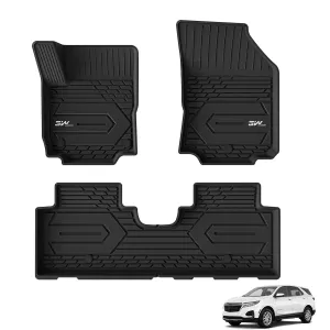 3W Chevy / Chevrolet Equinox / GMC Terrain 2018-2024 Custom Floor Mats TPE Material & All-Weather Protection