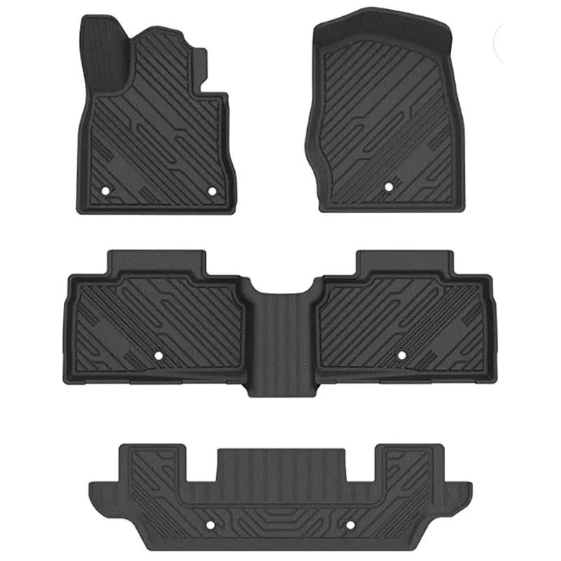 3W Ford Explorer 2020-2023 Custom Floor Mats TPE Material & All-Weather Protection