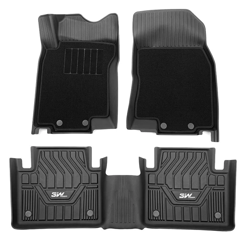 3W Ford Explorer 2020-2023 Custom Floor Mats TPE Material & All-Weather Protection