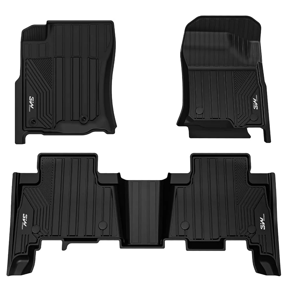 3W LEXUS GX460 2014-2023 (Only for 5 Seats) Custom Floor Mats TPE Material & All-Weather Protection