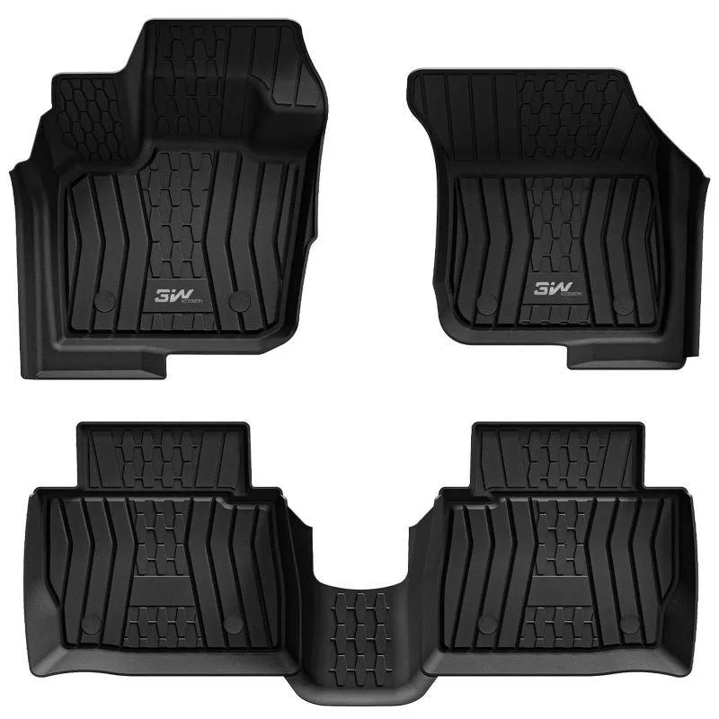 3W Lincoln MKZ 2017-2020 Custom Floor Mats TPE Material & All-Weather Protection