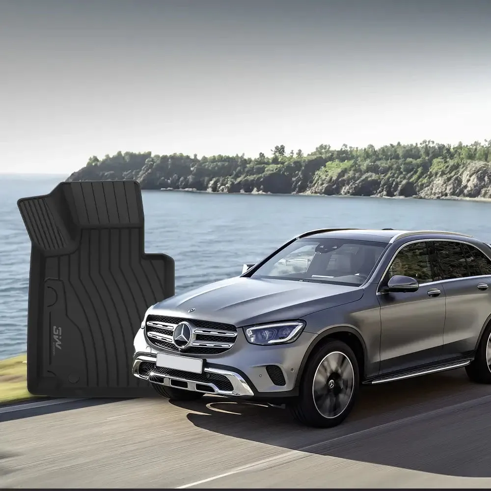 3W Mercedes-Benz GLC 2016-2022 Custom Floor Mats / Trunk Mat TPE Material & All-Weather Protection