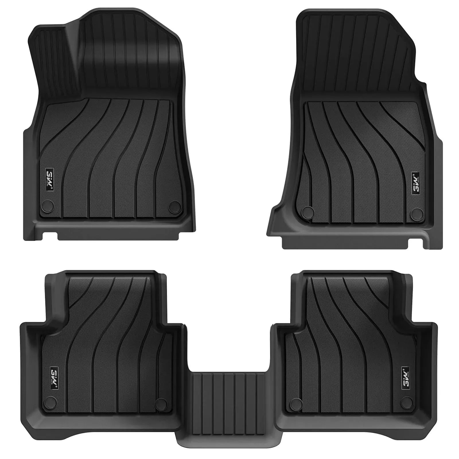 3W Porsche Cayenne 2019-2025 Custom Floor Mats TPE Material & All-Weather Protection