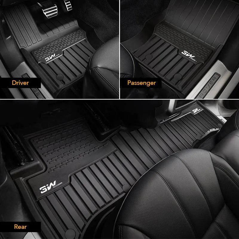 3W Range Rover Sport 2014-2022 Custom Floor Mats TPE Material & All-Weather Protection