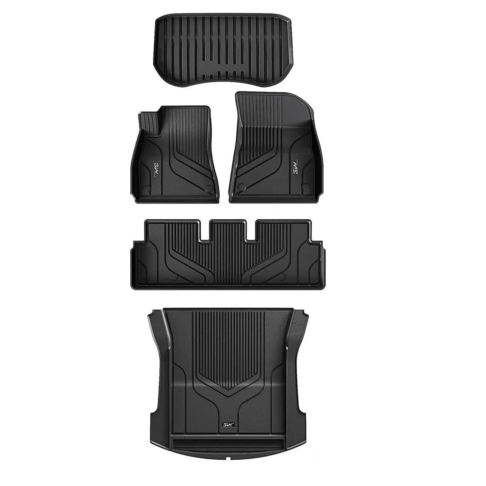 3W Tesla Model 3 2021-2023 Custom Floor Mats / Trunk Mats TPE Material & All-Weather Protection