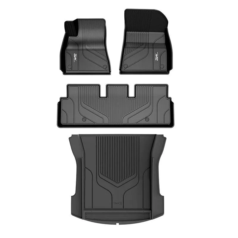 3W Tesla Model 3 2021-2023 Custom Floor Mats / Trunk Mats TPE Material & All-Weather Protection