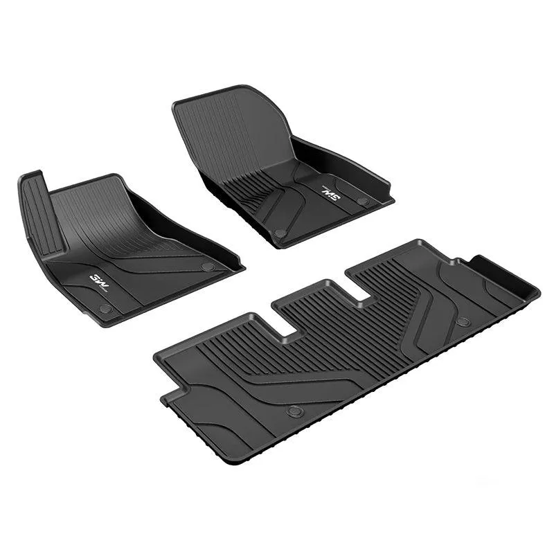 3W Tesla Model 3 2021-2023 Custom Floor Mats / Trunk Mats TPE Material & All-Weather Protection