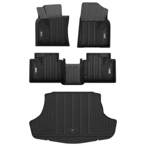 3W Toyota Camry 2018-2024 FWD (Not for Hybrid or AWD) Custom Floor Mats TPE Material & All-Weather Protection