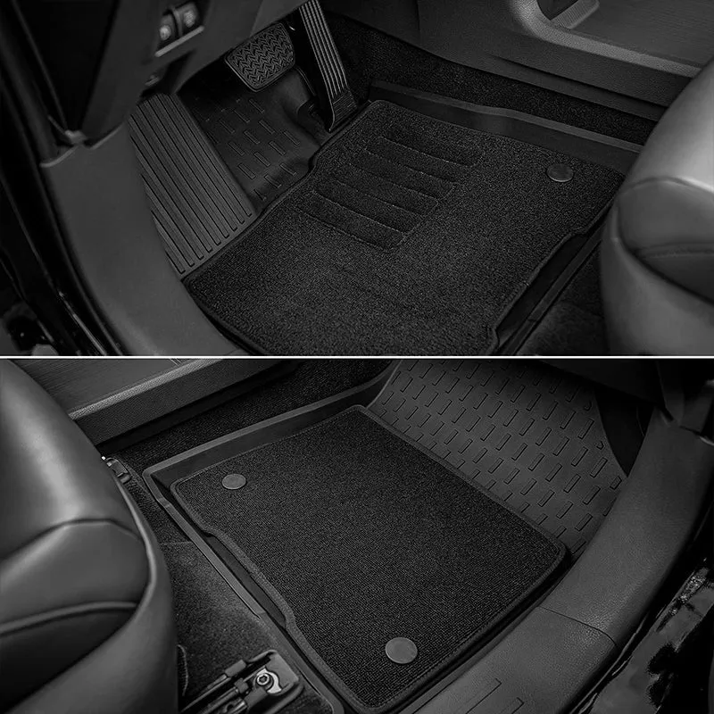 3W Toyota Sienna 8 Seat 2021-2023 Custom Floor Mats / Trunk Mat TPE Material & All-Weather Protection