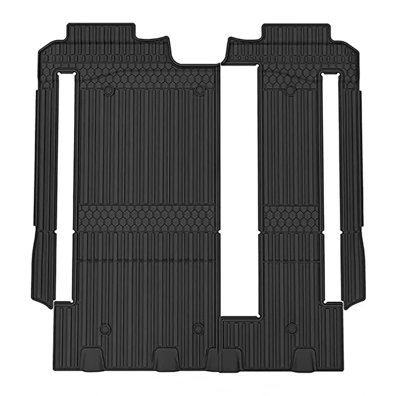 3W Toyota Sienna 8 Seat 2021-2023 Custom Floor Mats / Trunk Mat TPE Material & All-Weather Protection