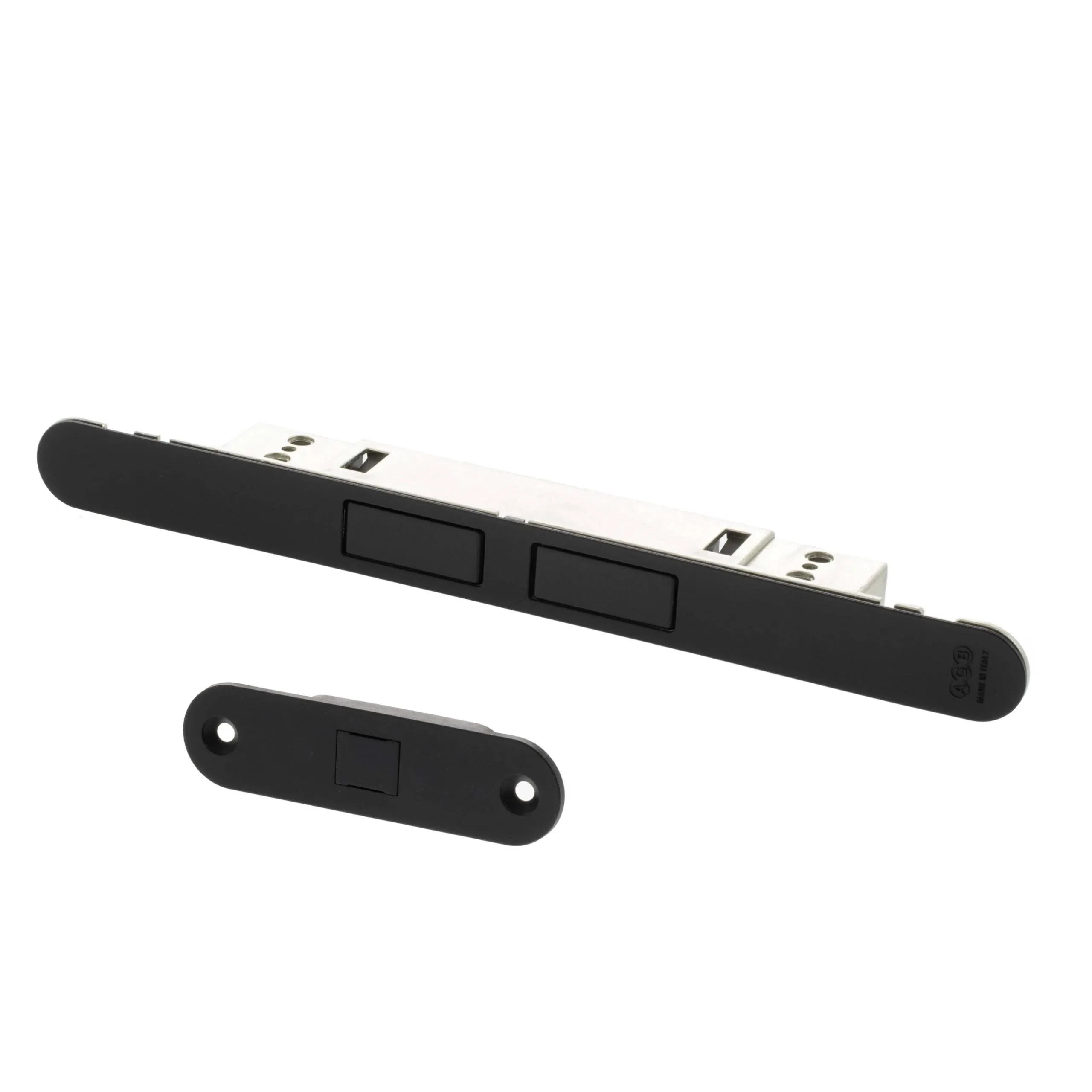 AGB Touch Adjustable magnetic door catch - Matt Black