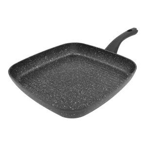 Blackmoor 66170 Classic 28cm Griddle Pan/Non-Stick Coating/Cool Touch Handle/Suitable for Induction, Electric and Gas Hobs/Black Colour