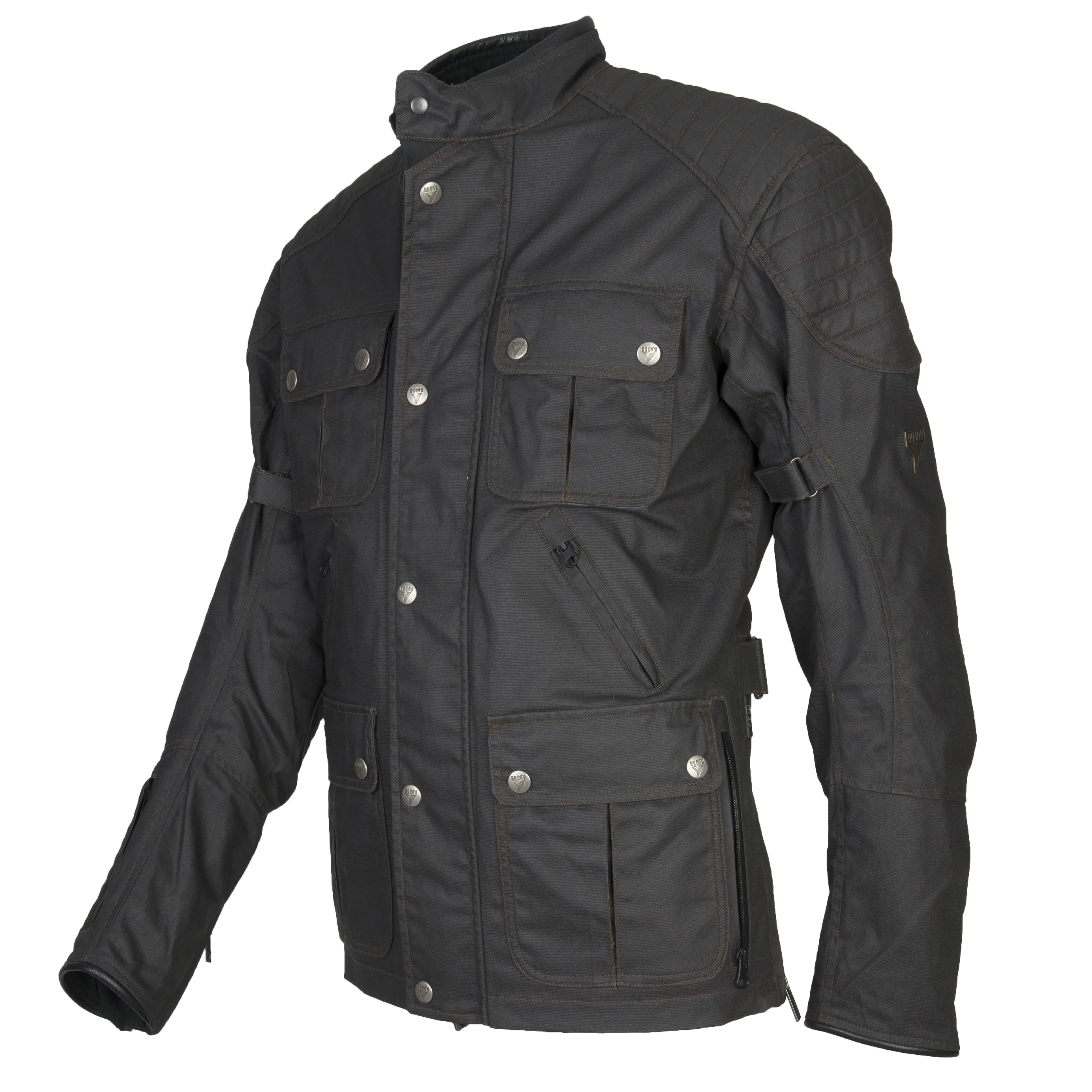 By City Men's London II Waxed Cotton Jacket - Black