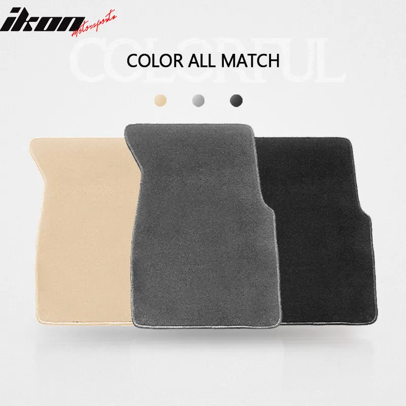 Car Floor Mat for 1996-2000 Honda Civic Gray Carpet 4PC Nylon