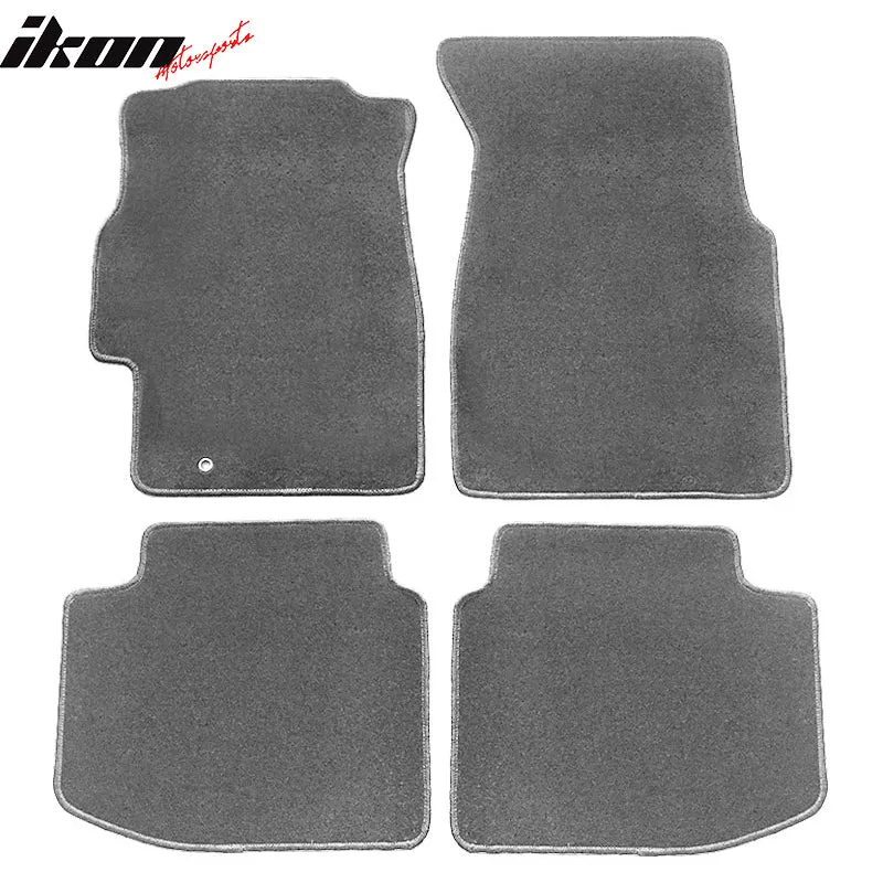 Car Floor Mat for 1996-2000 Honda Civic Gray Carpet 4PC Nylon