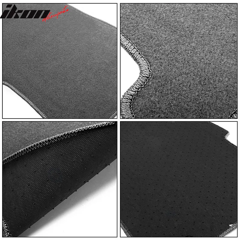 Car Floor Mat for 1996-2000 Honda Civic Gray Carpet 4PC Nylon