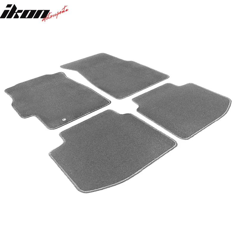 Car Floor Mat for 1996-2000 Honda Civic Gray Carpet 4PC Nylon