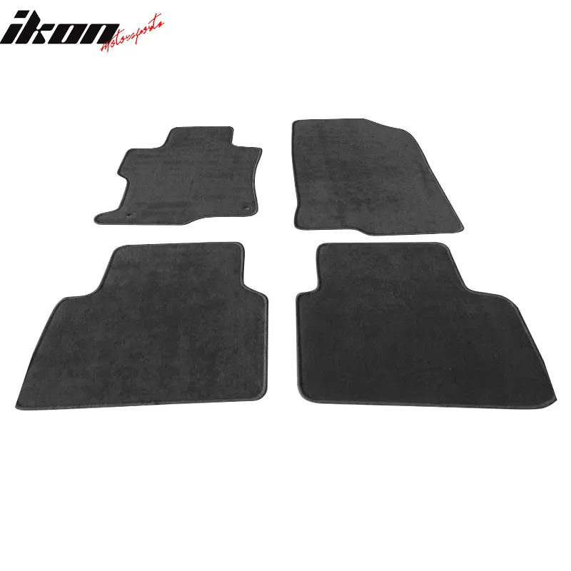 Car Floor Mat for 2008-2012 Honda Accord Gray Carpet 4PC Nylon