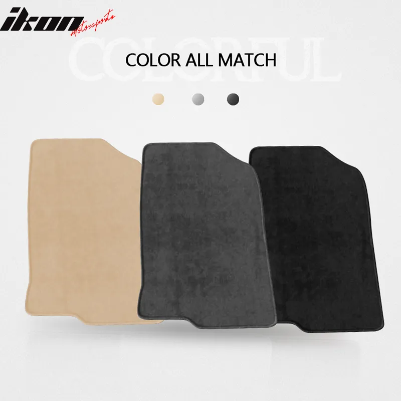 Car Floor Mat for 2008-2012 Honda Accord Gray Carpet 4PC Nylon