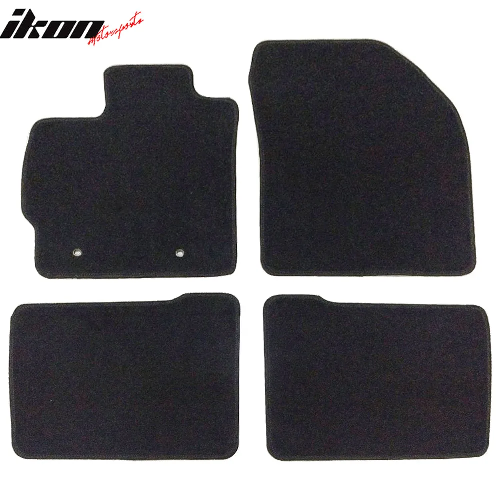 Car Floor Mat for 2010-2011 Toyota Prius Black Carpet 4PC Nylon