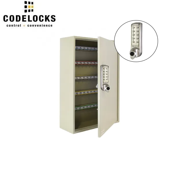 CodeLocks - Key Secure Hook Key & Padlock Cabinet w/ CL2255 - Medium Duty - Electronic Lock - Tubular Mortise Latch - Key Override - Optional Lock Prep - Optional Storage