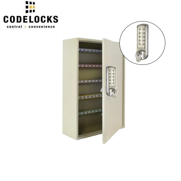 CodeLocks - Key Secure Hook Key & Padlock Cabinet w/ CL2255 - Medium Duty - Electronic Lock - Tubular Mortise Latch - Key Override - Optional Lock Prep - Optional Storage