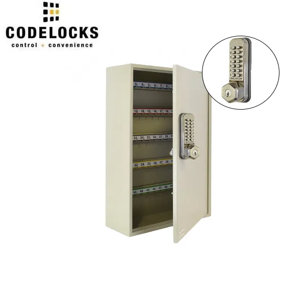 CodeLocks - Key Secure Hook Key Cabinet w/ CL255 - Mechanical Lock - Tubular Mortise Latch - Optional Storage