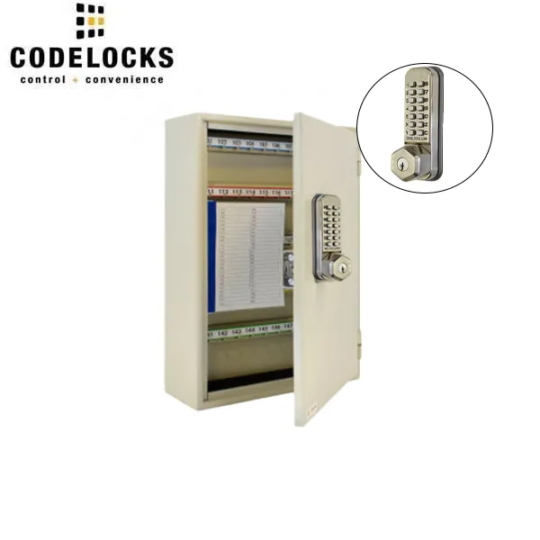 CodeLocks - Key Secure Hook Key Cabinet w/ CL255 - Mechanical Lock - Tubular Mortise Latch - Optional Storage