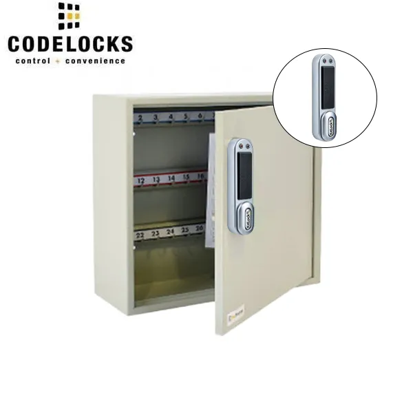 CodeLocks - Key Secure Hook Padlock Cabinet w/ KL1000 - RFID - Keyless Access - Private & Public Function - Master & User - Optional Storage