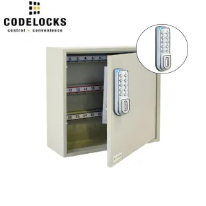 CodeLocks - Key Secure Hook Padlock Cabinet w/ KL1200 - IP54 - Heavy Duty - Keyless Access - Private & Public Function - Master & User - Optional Storage