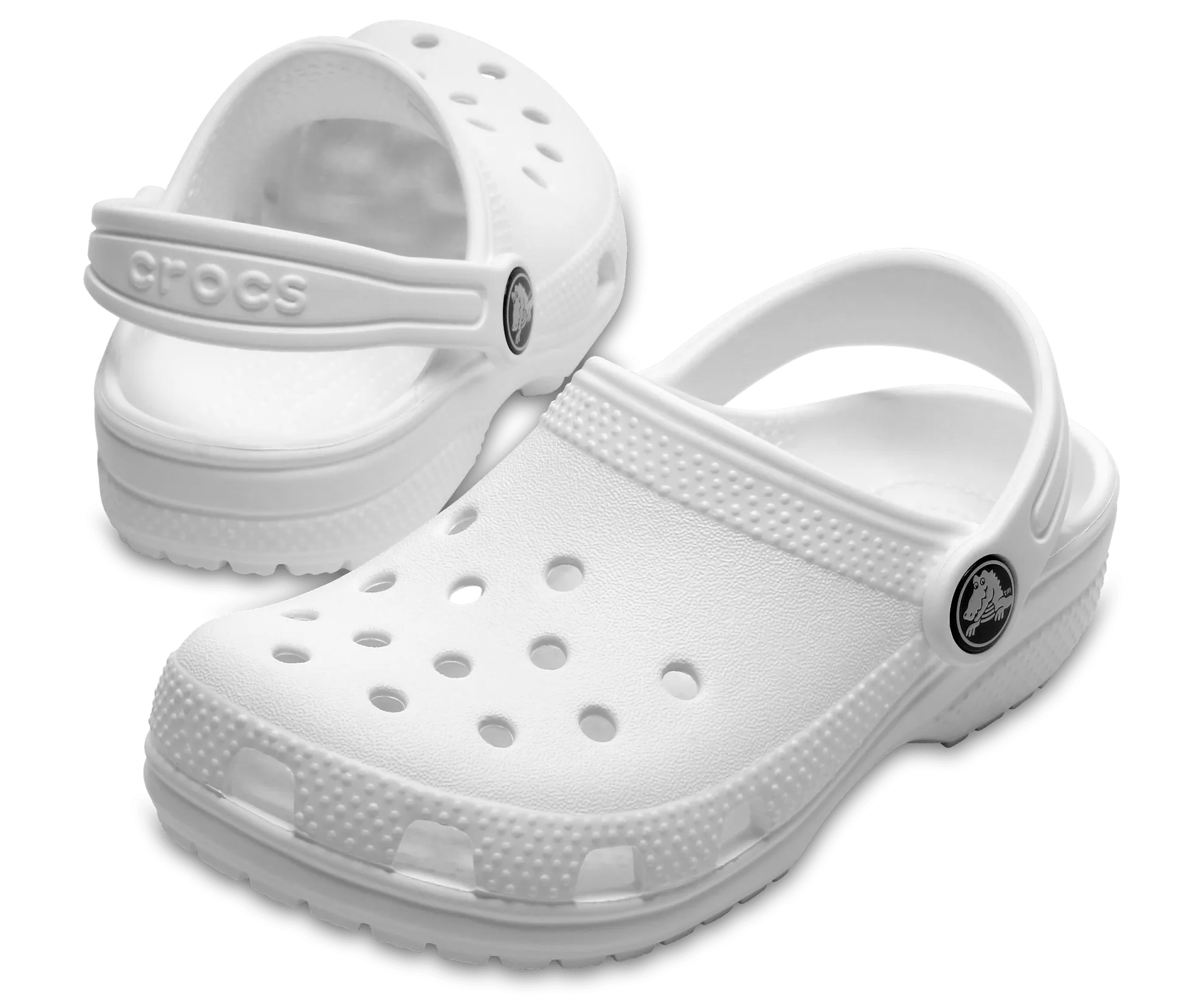 CROCS KID'S CLASSIC WHITE CLOG