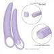 Dr. Laura Berman Isabelle Set of 2 Vibrating Silicone Kegel Exercise Dilators