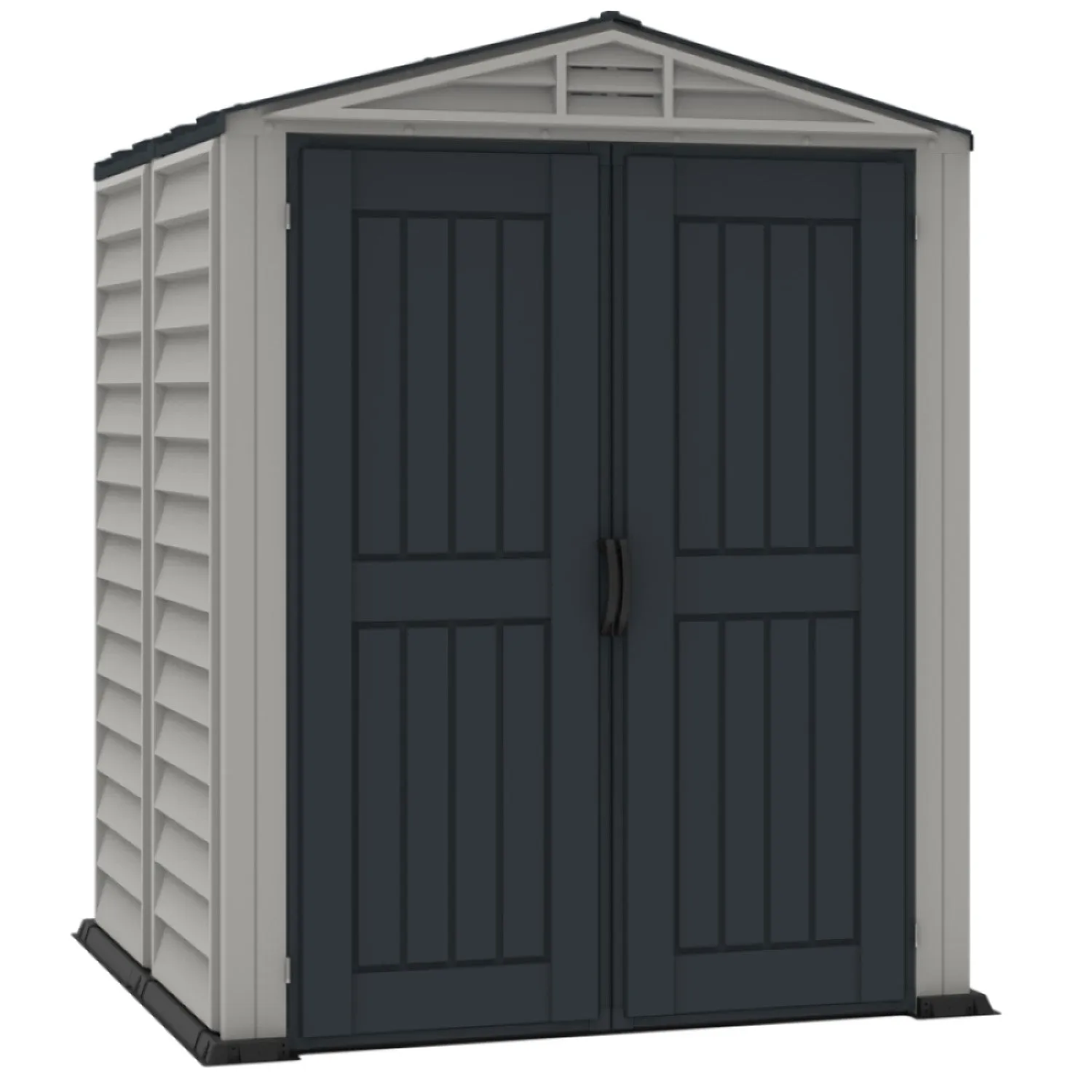 DuraMax | 5x5x6 Ft YardMate Plus Vinyl Plastic Storage Shed with Floor