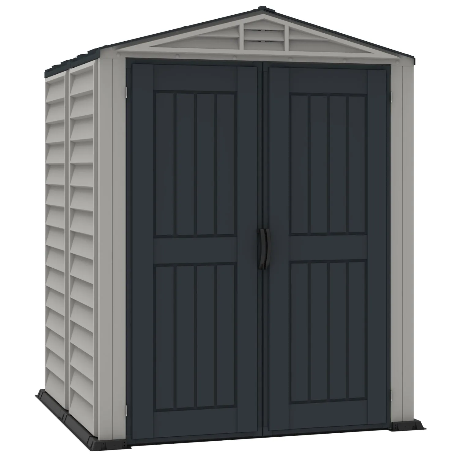 DuraMax | 5x5x6 Ft YardMate Plus Vinyl Plastic Storage Shed with Floor