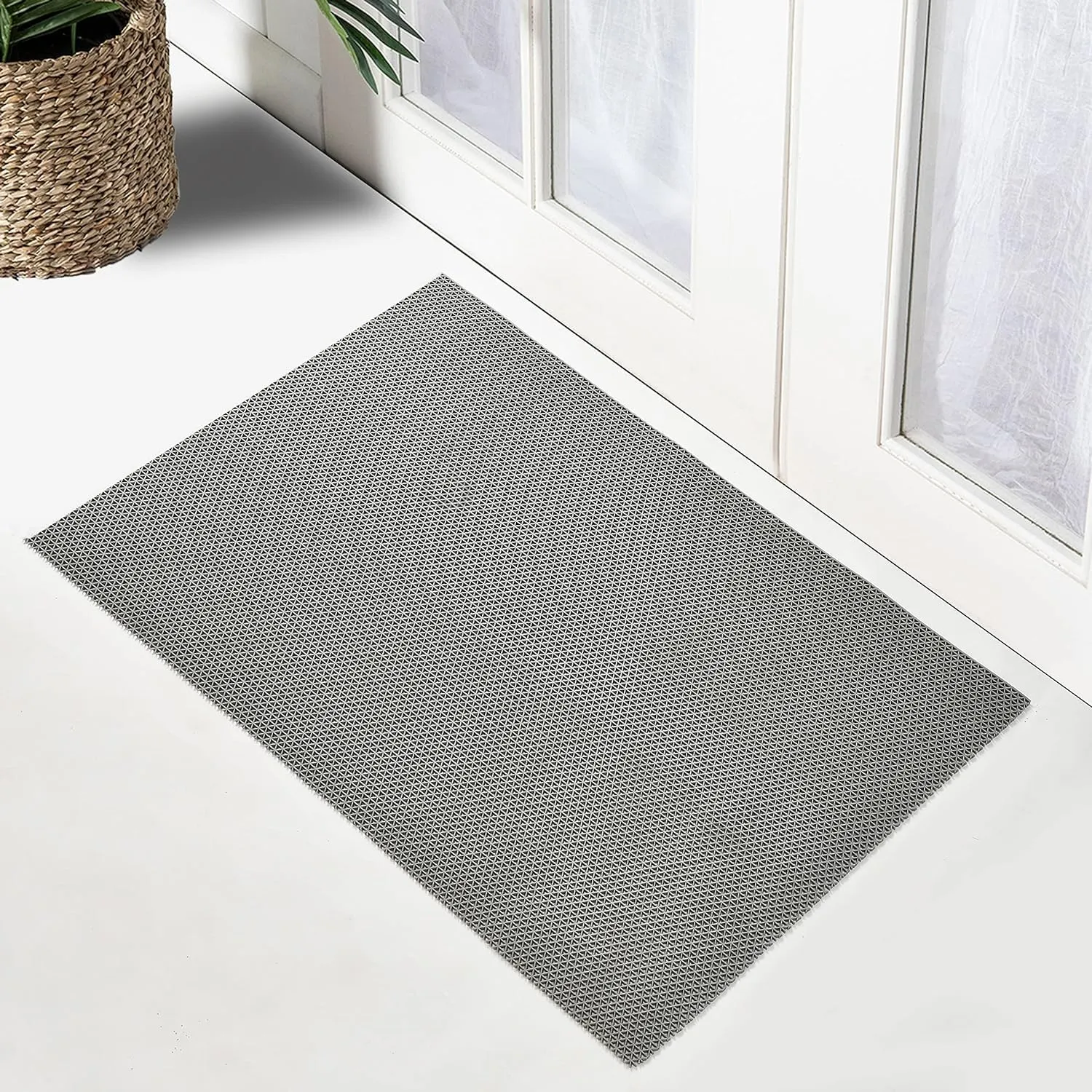 ENTRANCE MATTING CART Anti Skid & Multipurpose Rubber Mat |HR |Bathroom Mat | Shower Mat | Carpet | Rugs | Rainmat | Swimming Pool Mat|| Grey 2x4ft..