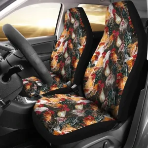 Farm Chicken Hen Car Seat Covers Set 2 Pc, Car Accessories Car Mats Covers