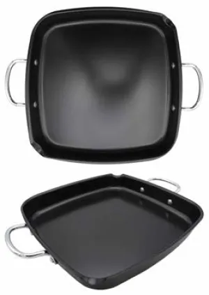 GrillSimple Non-Stick Square Deep Dish Griddle