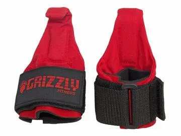 Grizzly Lifting Hooks with Neoprene Wrist Wraps