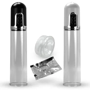 LeLuv Auto Penis Pump | 2.4" x 8" Kit with 1 Sleeve & 1 Cock Ring