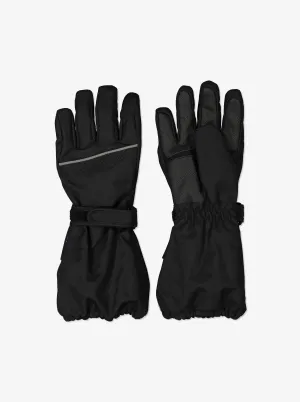 Long Padded Kids Winter Gloves