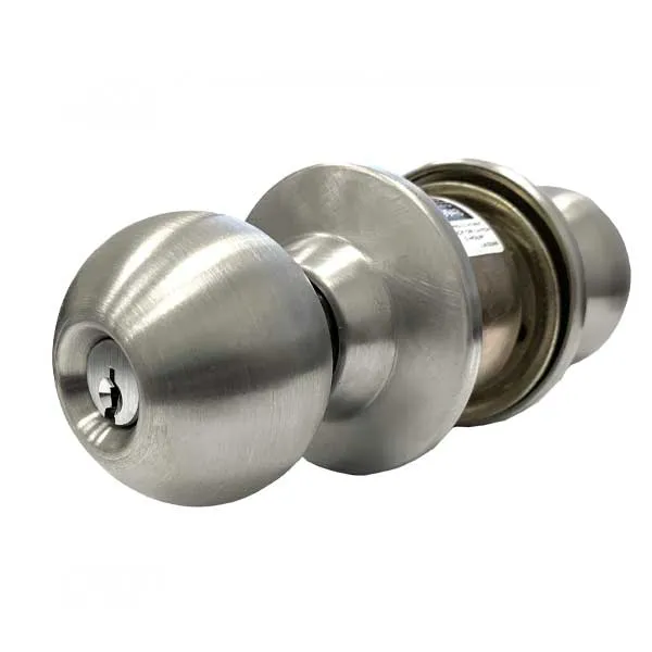 Marks USA - 210AB - 10 LINE Commercial Knob Set - 2 3/4" Backset - 32D - Satin Stainless Steel - Entrance - Grade 2