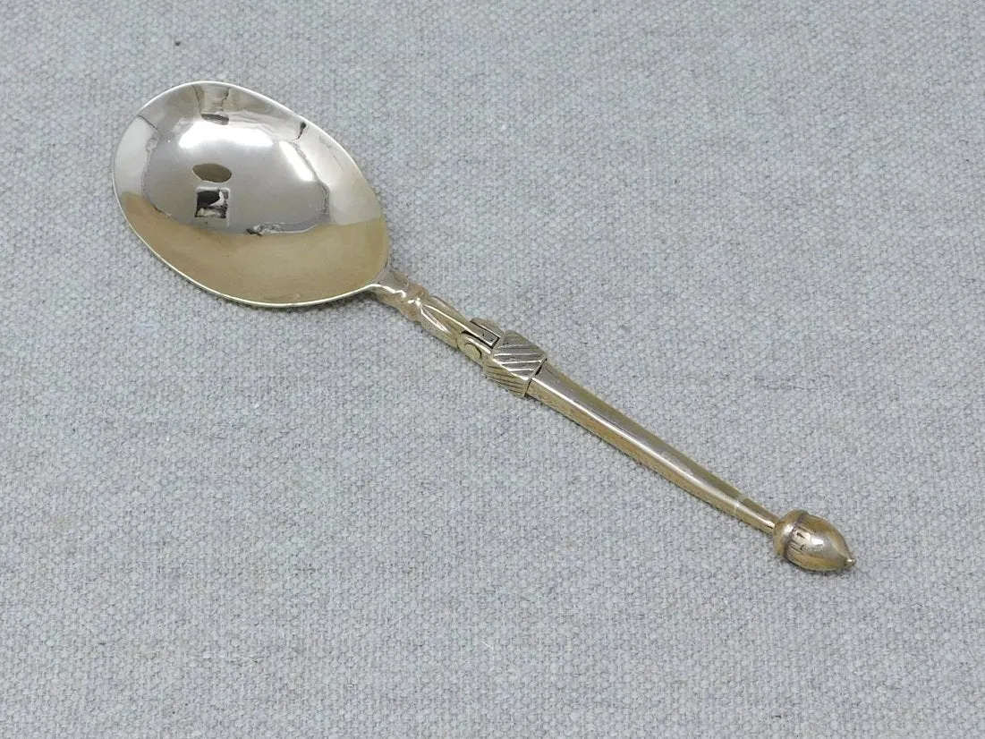 Medieval Bronze Folding Spoon 15thC