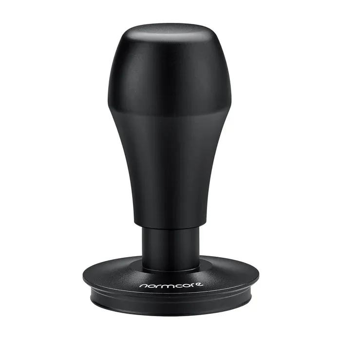 Normcore Spring Loaded Titanium Plated Espresso Tamper - 58.5mm Black