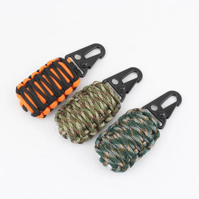 Paracord Survival Grenade (30pc) Kit with (4) Water Purification Tablets