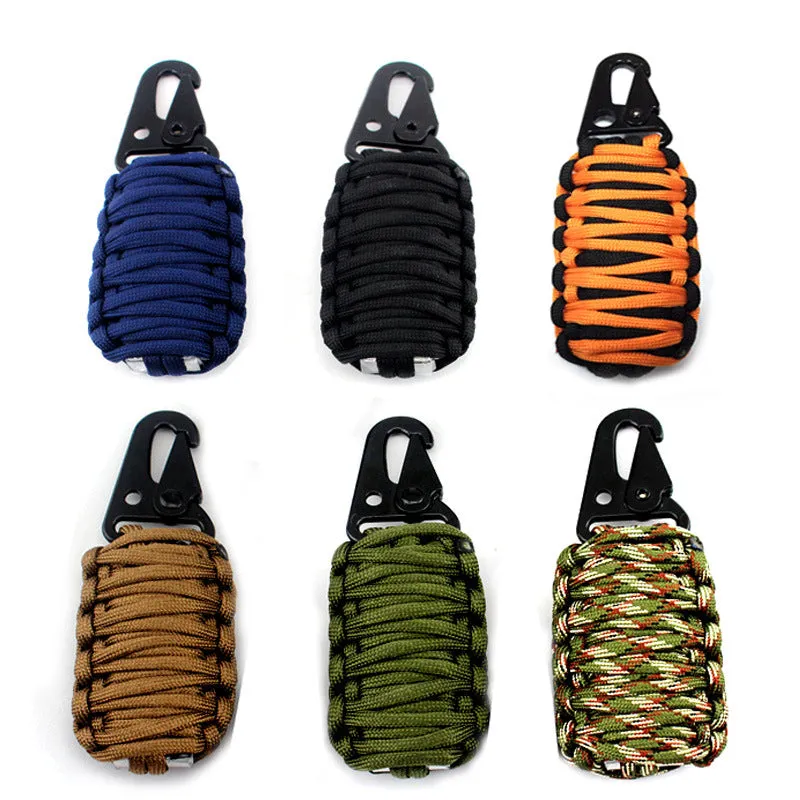 Paracord Survival Grenade (30pc) Kit with (4) Water Purification Tablets