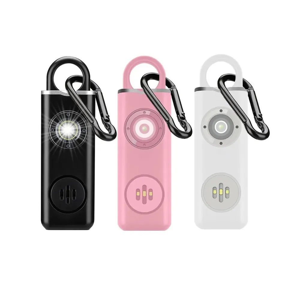 Pendant Personal Alarm   LED Emergency Light Self Defense Keychain