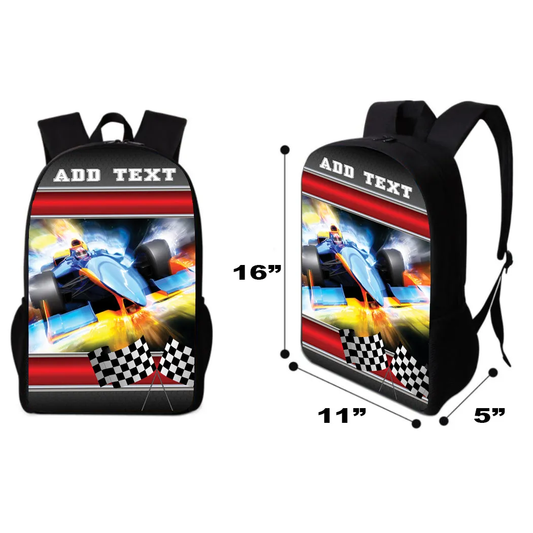 Personalized Full Color Backpacks / Lunch Bag / Duffel Bag - F1 Racing