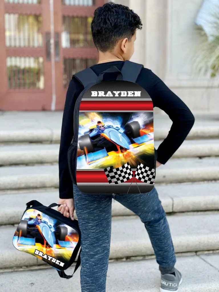 Personalized Full Color Backpacks / Lunch Bag / Duffel Bag - F1 Racing